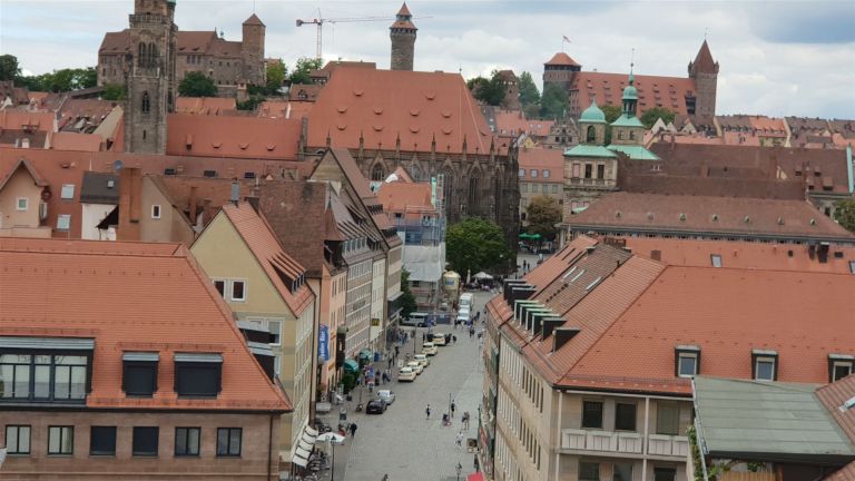 Blick auf die Altstadt Nürnberg