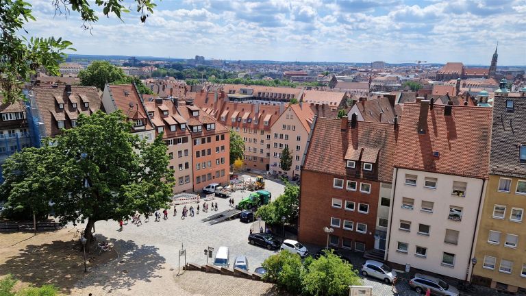 Blick über Nürnberg