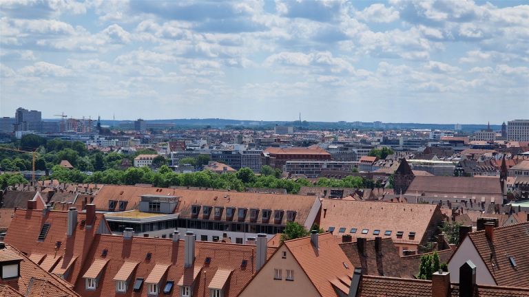Blick über Nürnberg