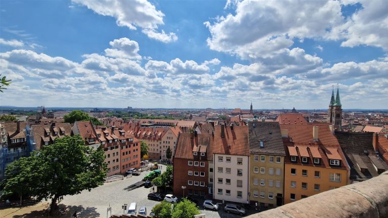Blick über Nürnberg