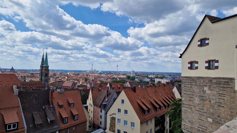 Blick über Nürnberg