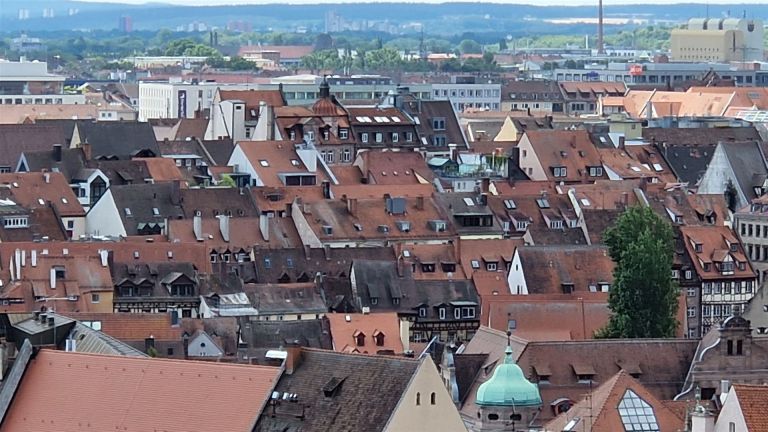 Blick über Nürnberg