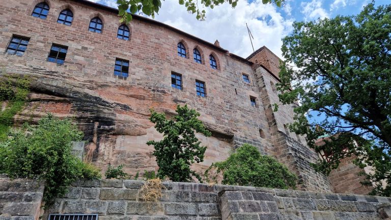 Mauer an der Burg Nürnberg